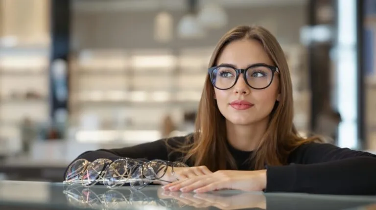 femme : lunette pour visage rond
