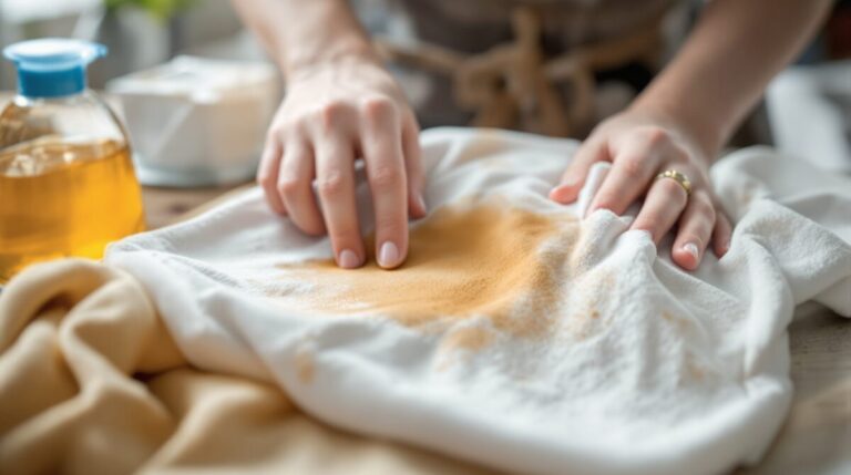 tache résine vetement