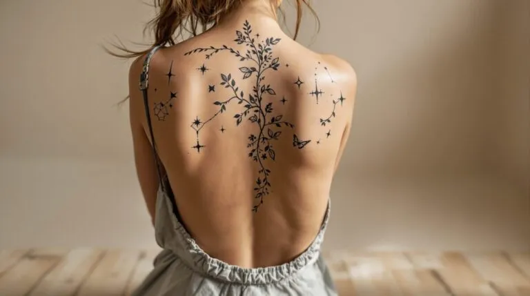 tatouage dos femme