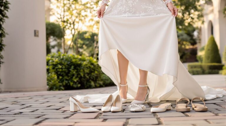 quelle chaussure avec robe longue mariage