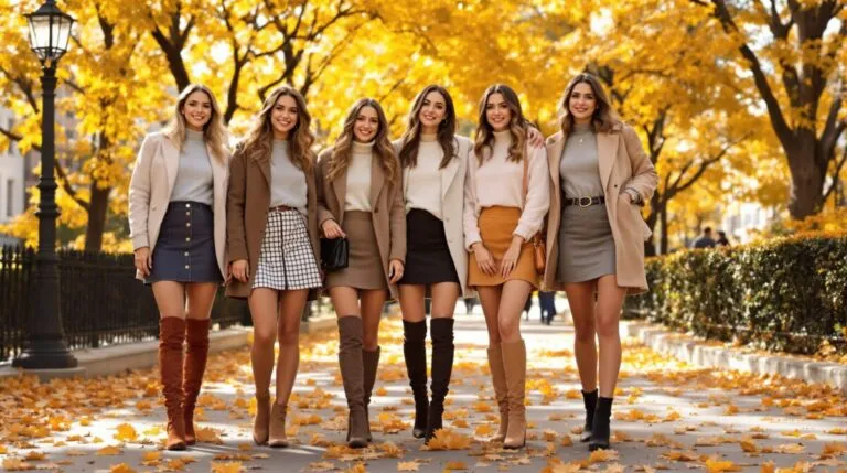 bottes avec jupe courte