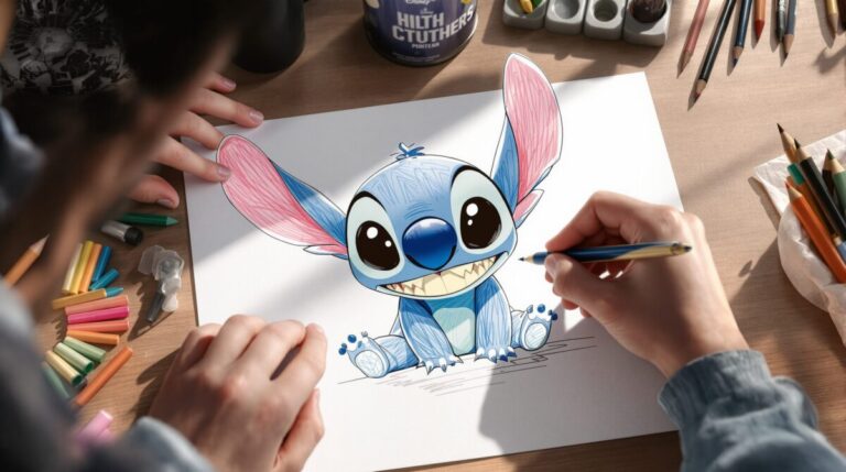 dessin stitch facile
