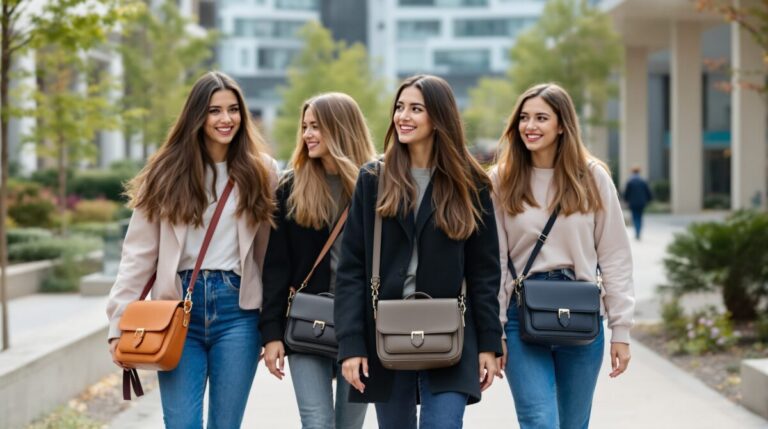 sac bandoulière étudiante