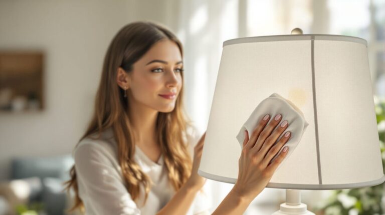 nettoyage abat jour tissu