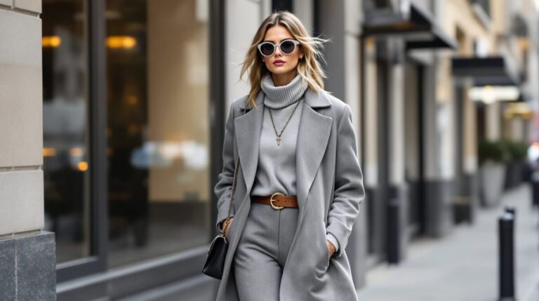 quelle couleur va avec le gris vetement femme