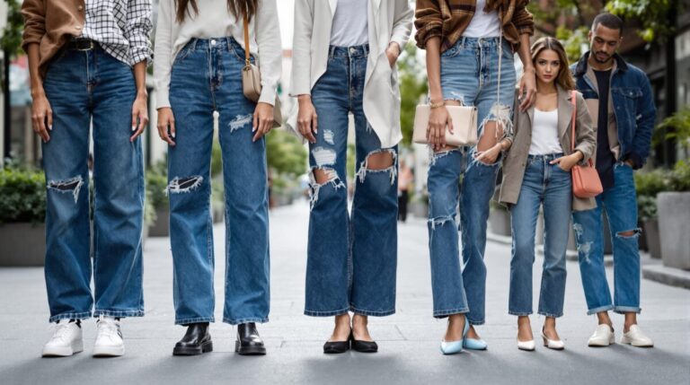 quelles chaussures avec un jean large