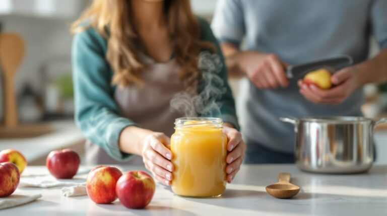conserve de compote de pommes sans stérilisation