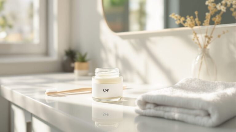 Choisir une crème anti-âge avec SPF intégré : le geste 2-en-1 pour simplifier sa routine matinale.