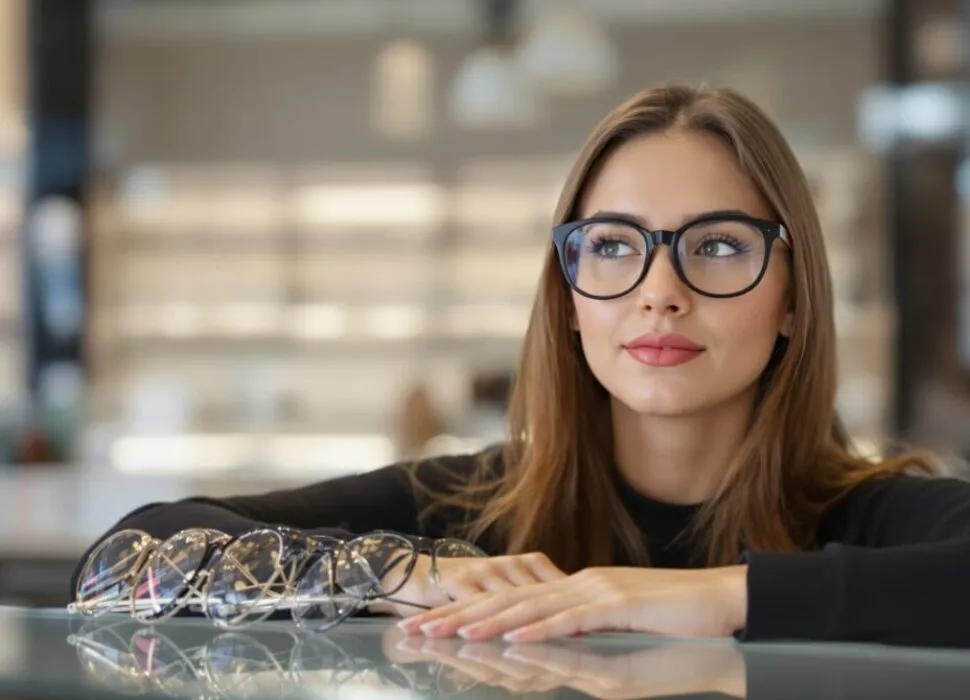 femme : lunette pour visage rond