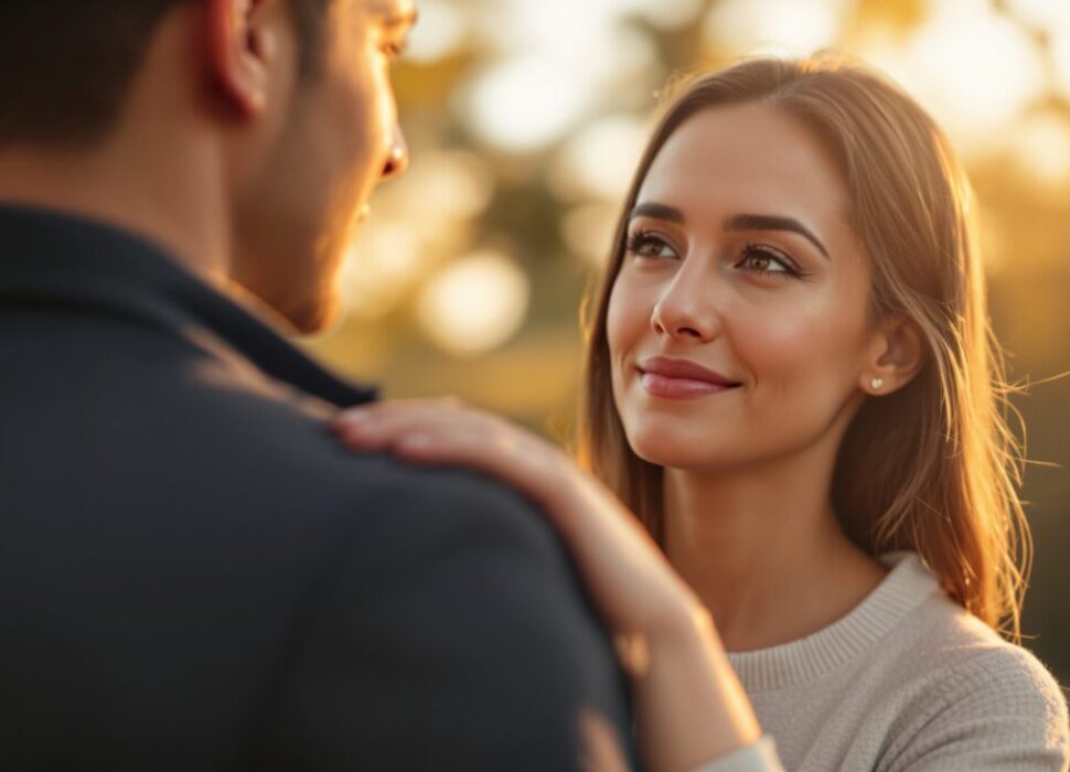 toucher l'épaule d'une femme signification