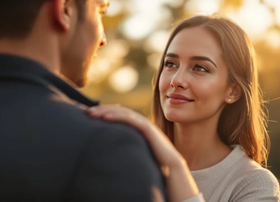 toucher l'épaule d'une femme signification