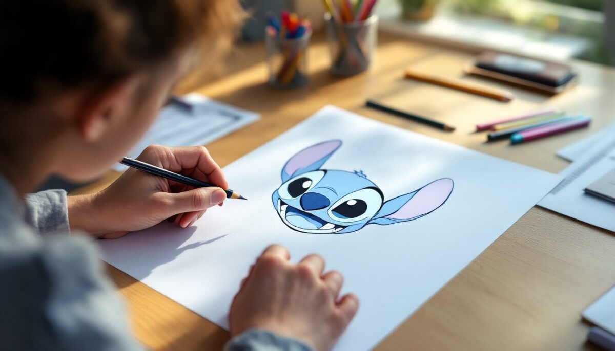 dessin stitch facile