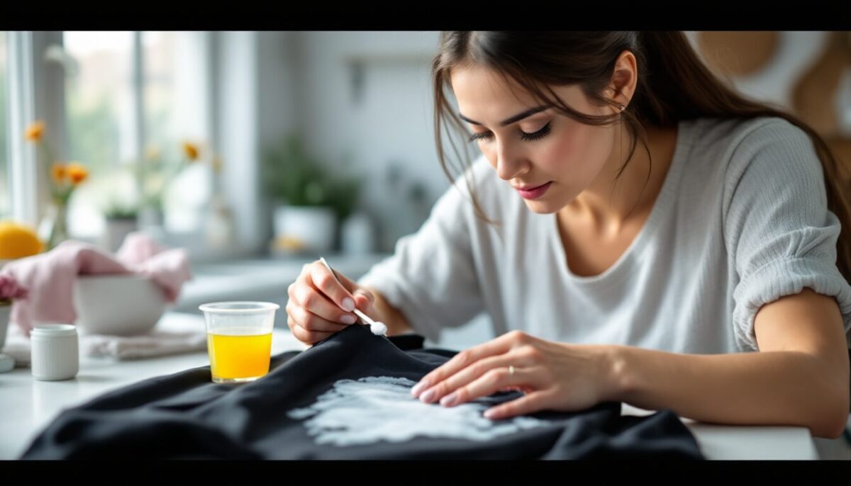 enlever une tache d eau de javel