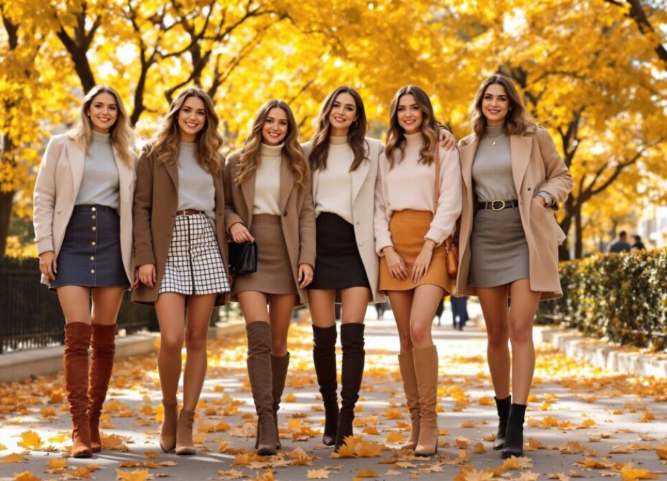 bottes avec jupe courte