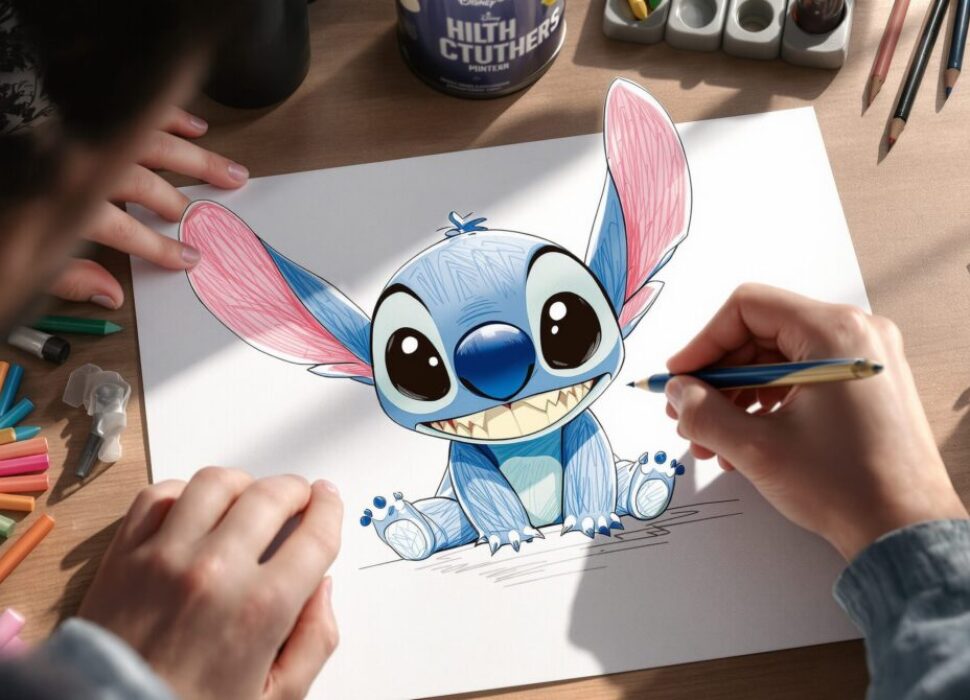 dessin stitch facile