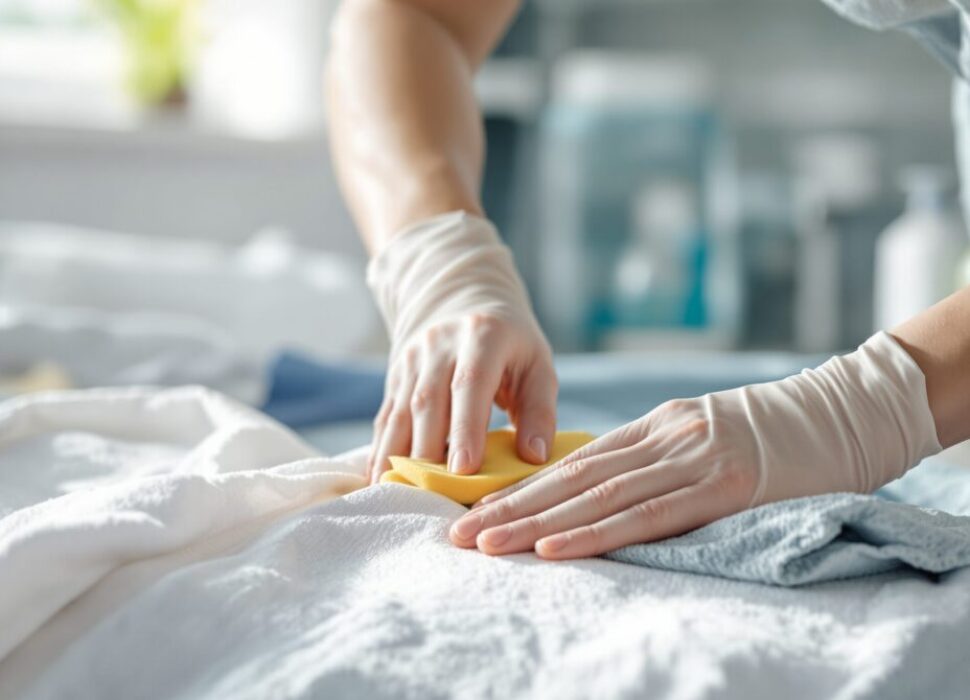 enlever une tache d eau de javel