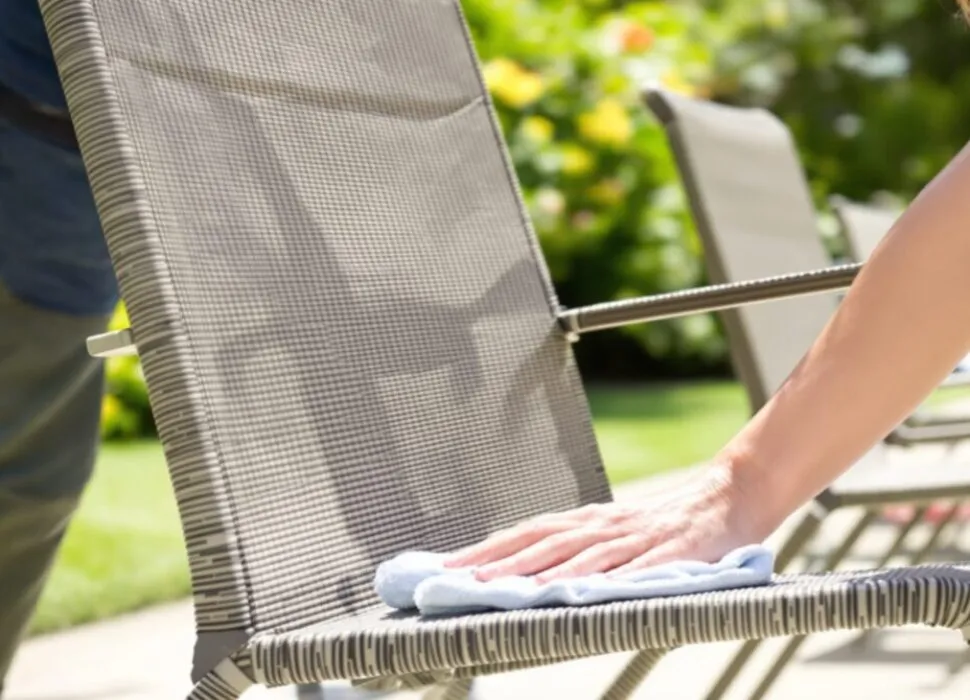 nettoyer les chaises de jardin