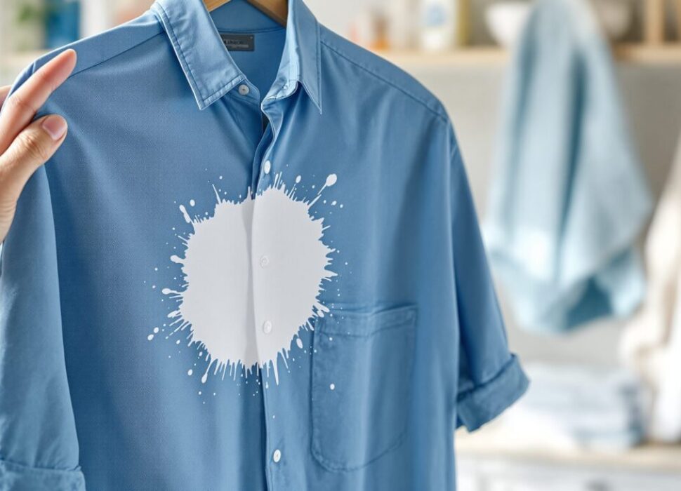 taches eau de javel sur vetement