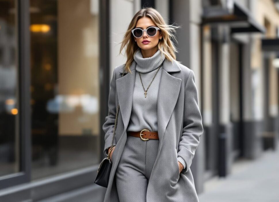 quelle couleur va avec le gris vetement femme