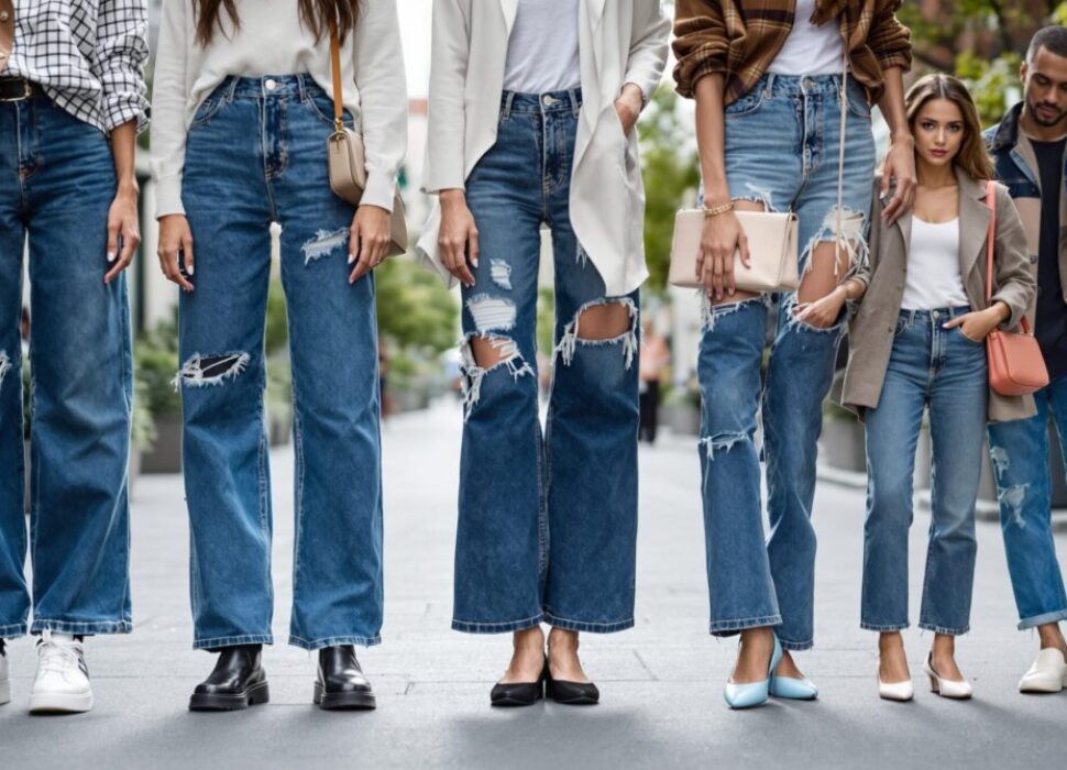 quelles chaussures avec un jean large