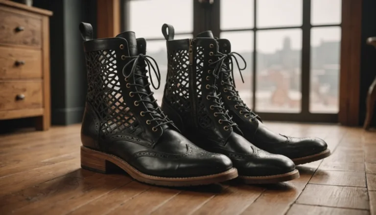 bottes ajourées