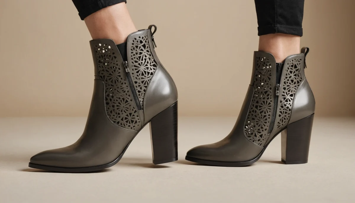 bottines ajourées