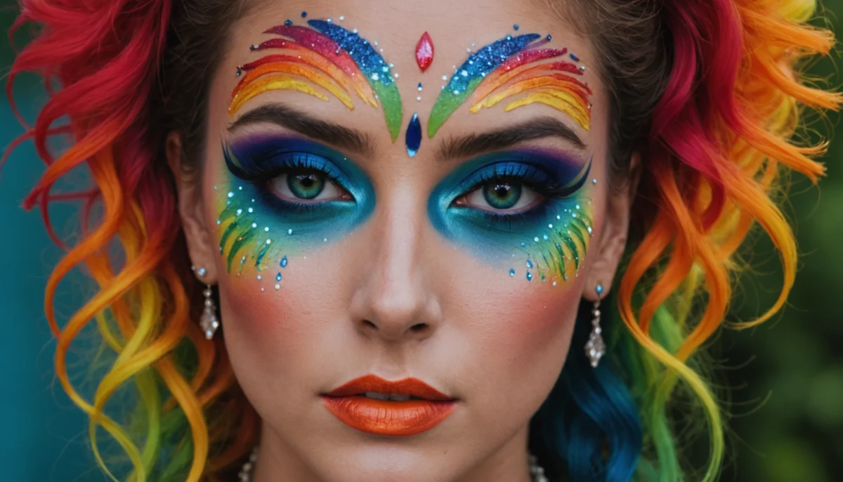 arc en ciel maquillage