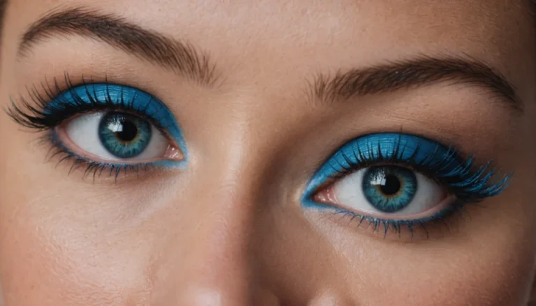 mascara bleu
