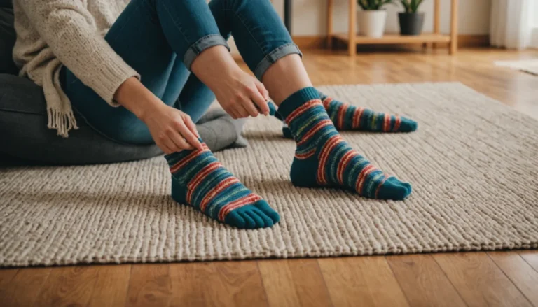 chaussette avec doigts de pied