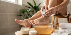 soin des pieds secs maison