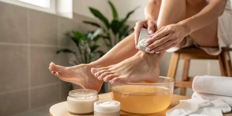 soin des pieds secs maison