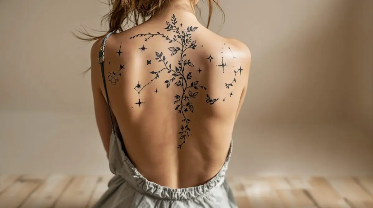 Courbe Tatouage Silhouette Femme