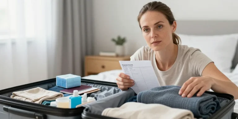faire sa valise pour une semaine