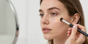 cacher bouton maquillage