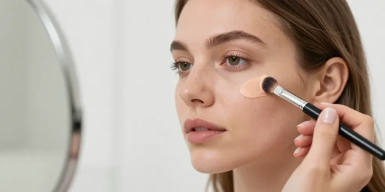 cacher bouton maquillage