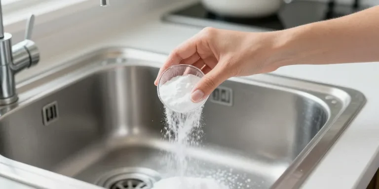 comment déboucher un évier avec du bicarbonate de soude