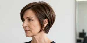 coupe courte dégradée effilée