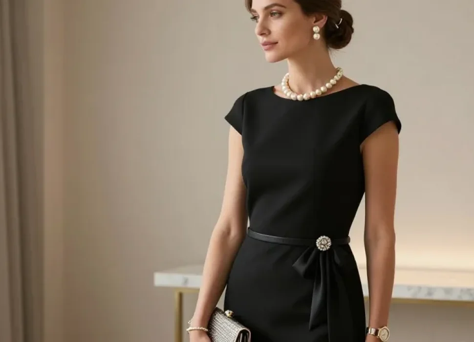 accessoire robe noire