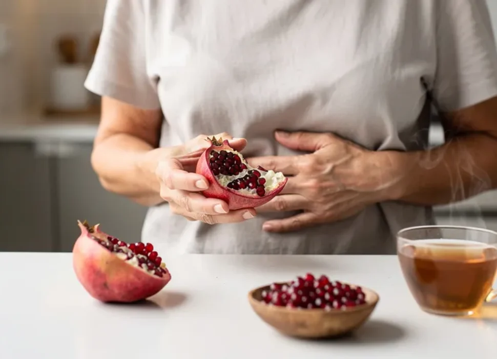 bienfait de la grenade sur l'estomac