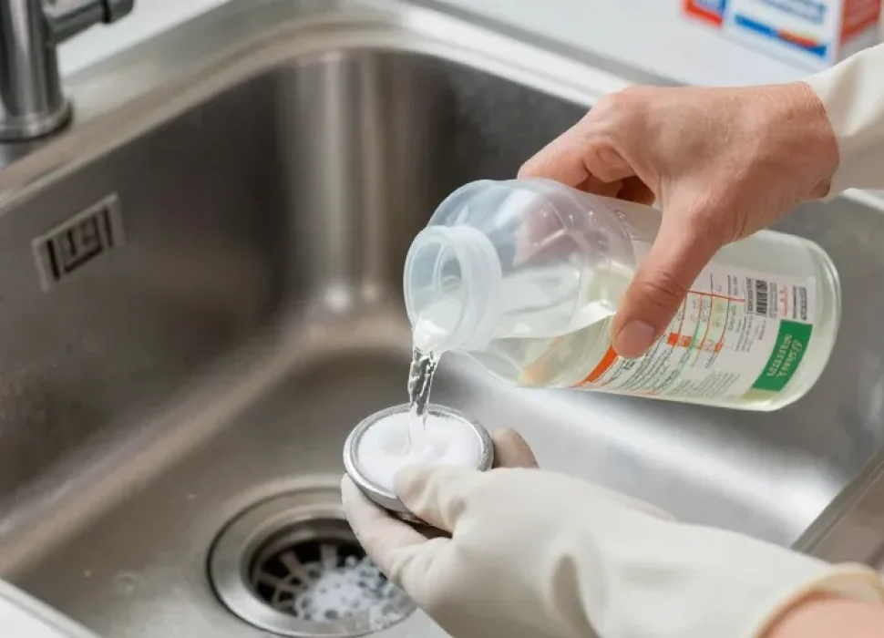 deboucher evier vinaigre blanc