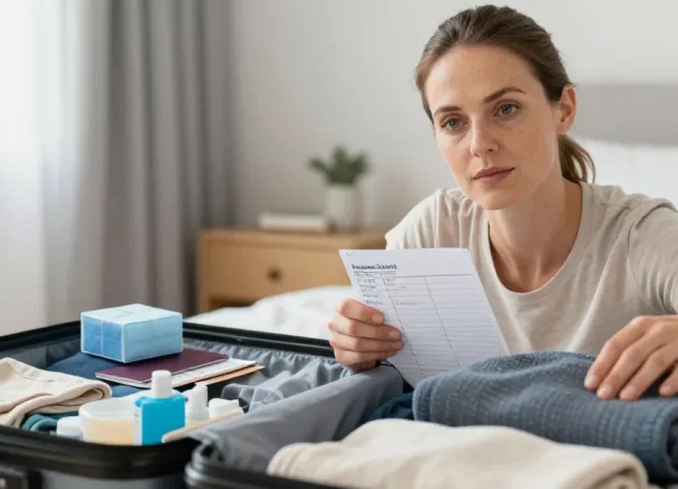 faire sa valise pour une semaine
