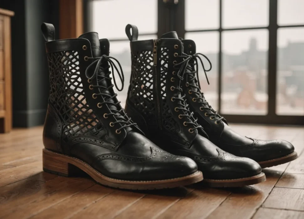 bottes ajourées