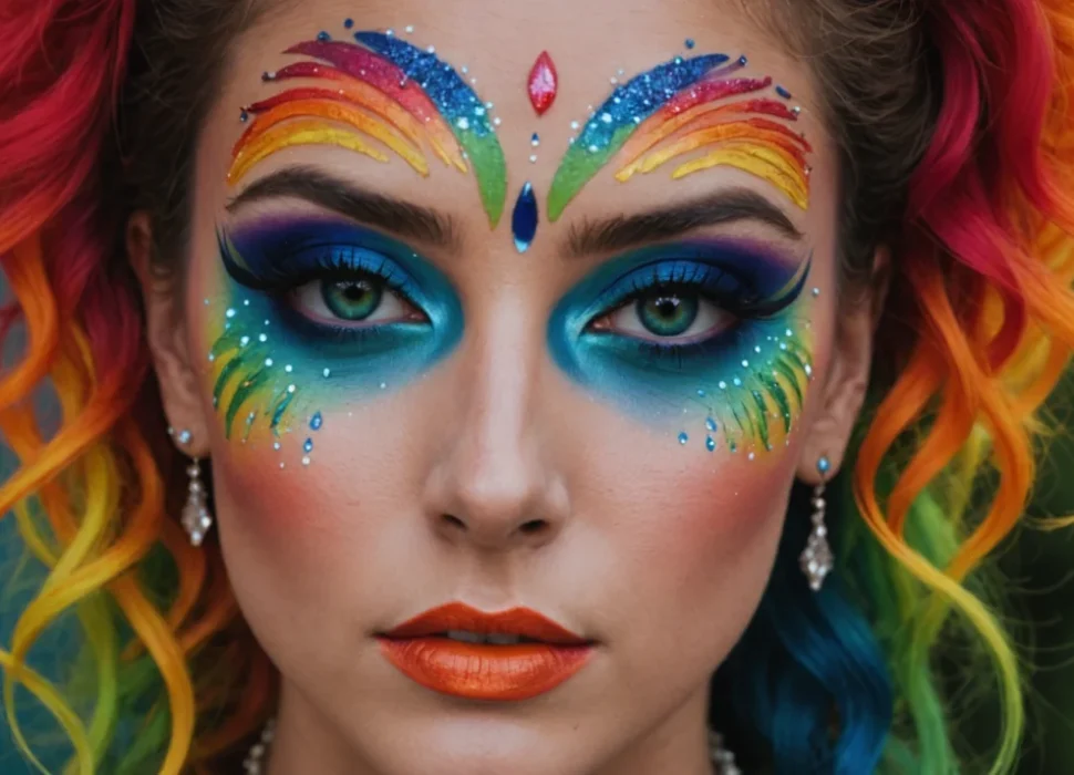 arc en ciel maquillage