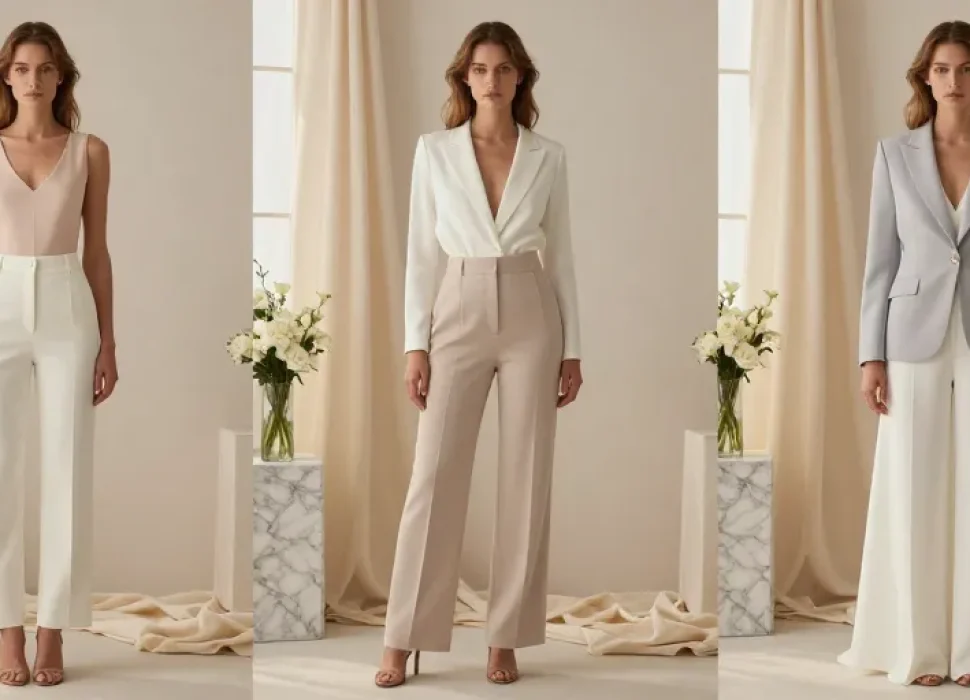 pantalon chic mariage