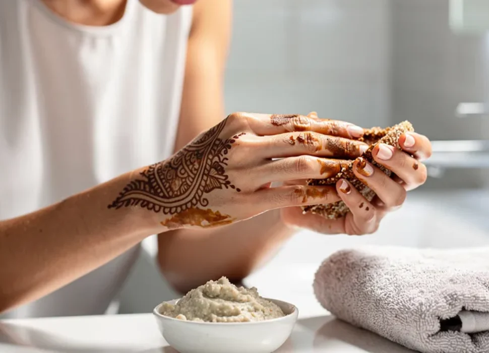 comment retirer du henné sur la peau