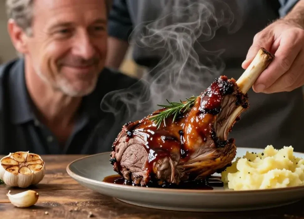 souris d'agneau au four