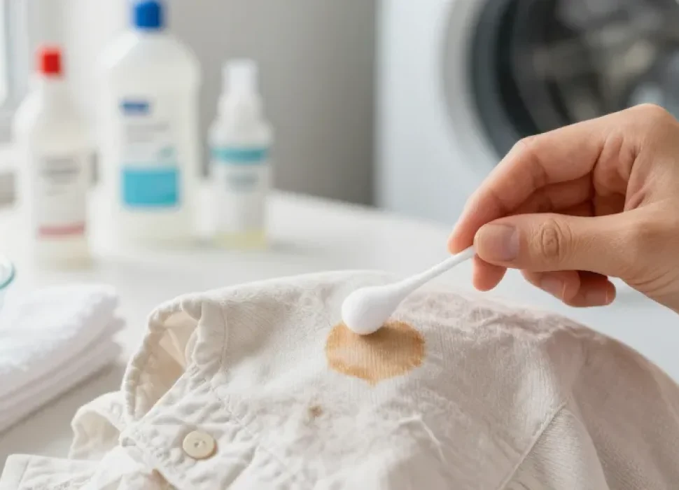 tache de vernis vetement